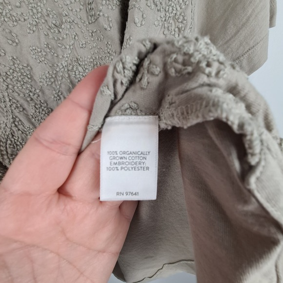 Pure Jill Women's PXL Organic Cotton Embroidered Short Sleeve Pullover T-Shirt - Picture 4 of 9